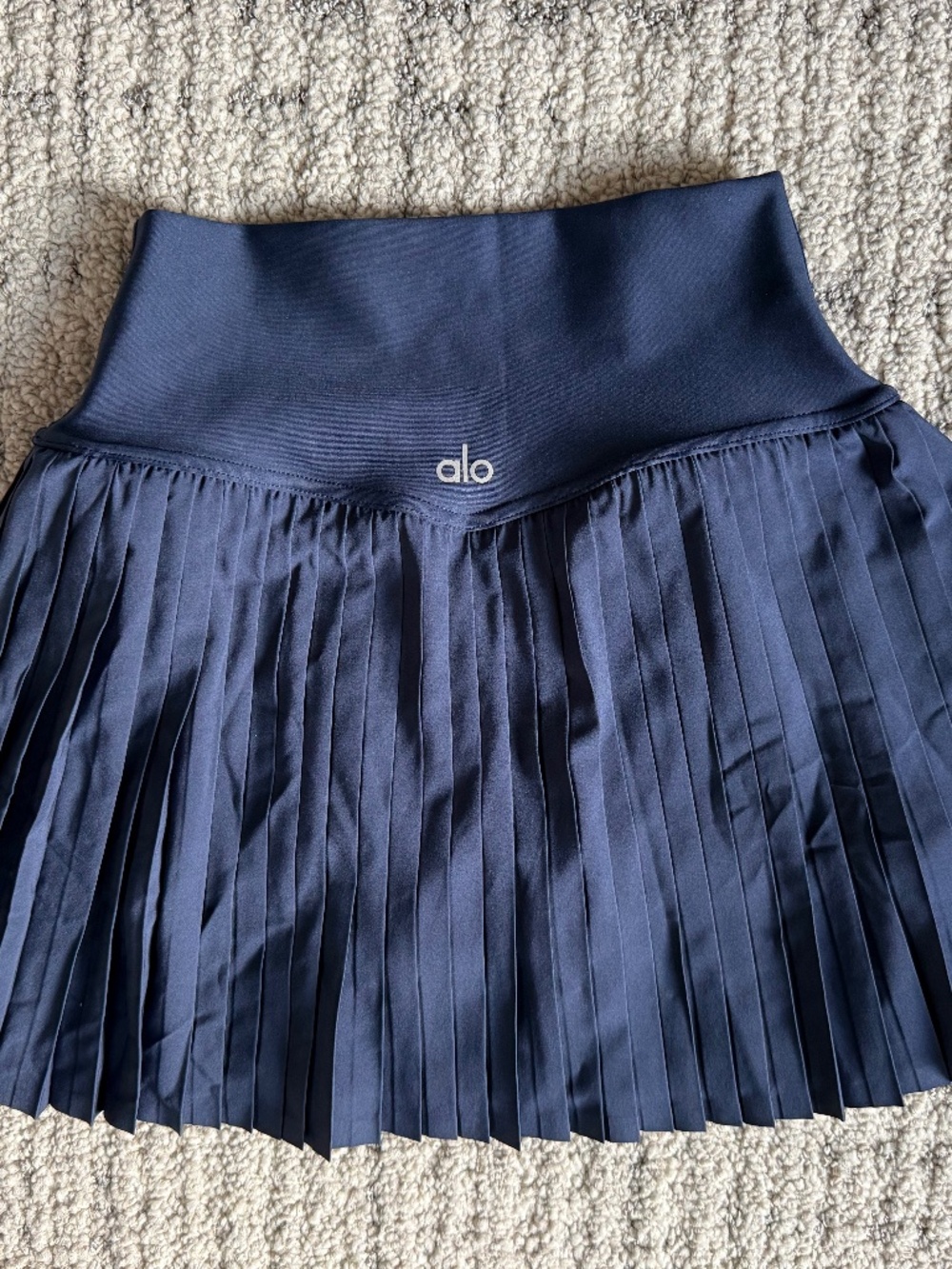 ALO Yoga Grand Slam Pleated Tennis Skirt (Navy, XS) NEW Never worn